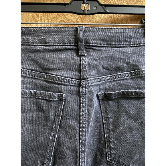 Old Navy Jeans Mini Skirt Women Plus Sz 20 High-Rise Black Denim Button Fly - Picture 6 of 10